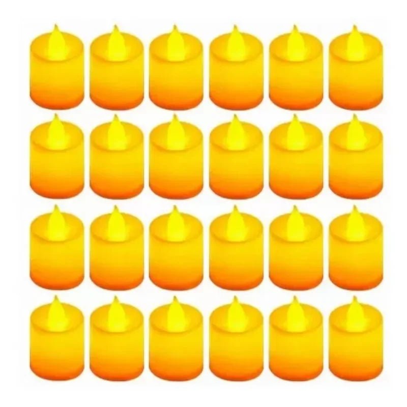 24 pièces bougies LED bougie sans flamme à piles, 200 + heures fausses bougies LED électriques bougies chauffe-plat - FATAON24 pièces bougies LED bougie sans flamme à piles, 200 + heures fausses bougies LED électriques bougies chauffe-platSolutions MaisonFATAON