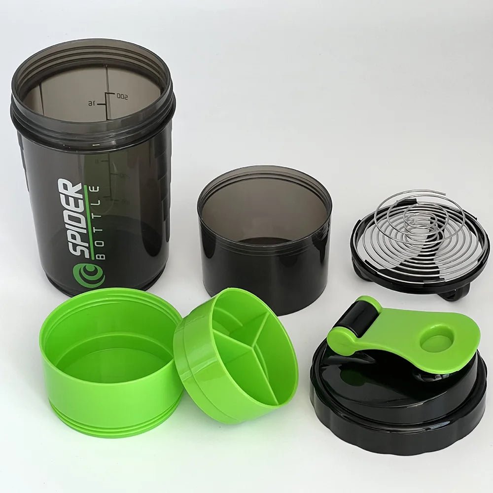 3 Layers Shaker Protein Bottle Powder Shake Cup Water Bottle Plastic Mixing Cup Body Building Exercise Bottle - Fix & Go3 Layers Shaker Protein Bottle Powder Shake Cup Water Bottle Plastic Mixing Cup Body Building Exercise BottleFitness & SportFix & Go