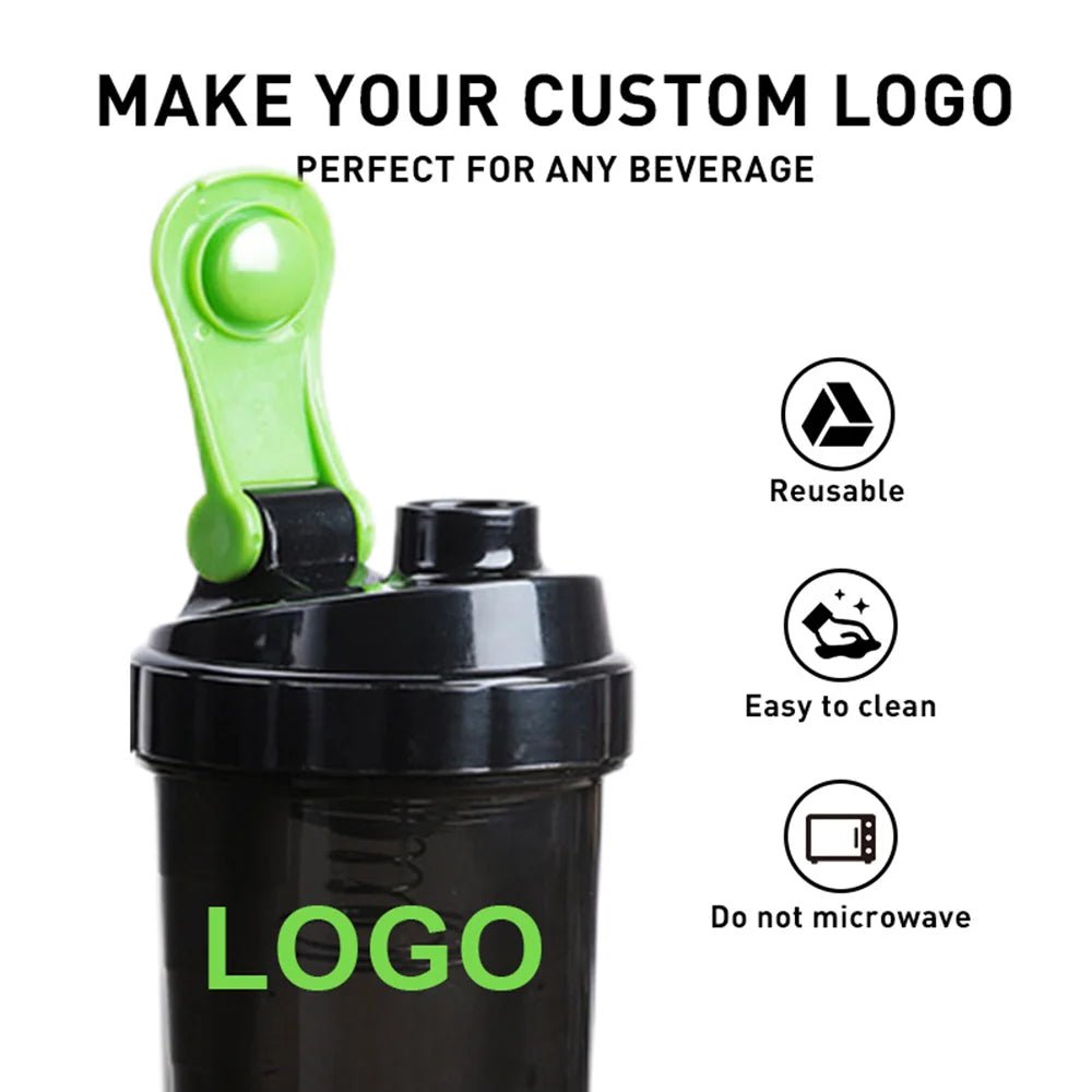 3 Layers Shaker Protein Bottle Powder Shake Cup Water Bottle Plastic Mixing Cup Body Building Exercise Bottle - Fix & Go3 Layers Shaker Protein Bottle Powder Shake Cup Water Bottle Plastic Mixing Cup Body Building Exercise BottleFitness & SportFix & Go