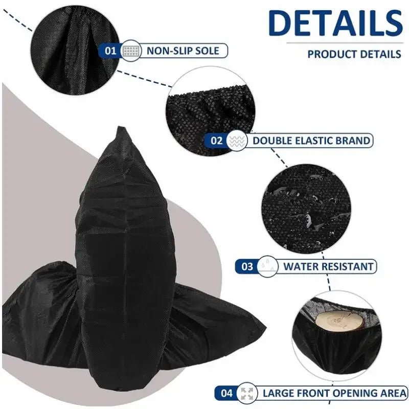 300/200/100 pièces couvre-chaussures de bottes jetables chaussons de pied couvre-chaussures couvre-chaussures et de bottes antidérapants pour lieu de travail intérieur à la maison - FATAON300/200/100 pièces couvre-chaussures de bottes jetables chaussons de pied couvre-chaussures couvre-chaussures et de bottes antidérapants pour lieu de travail intérieur à la maisonMode HommeFATAON