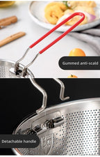 304 acier inoxydable frit maille cuisine panier à frire panier de cuisson poêle à frire poêle à huile passoire nouilles cuillère passoire frites - FATAON304 acier inoxydable frit maille cuisine panier à frire panier de cuisson poêle à frire poêle à huile passoire nouilles cuillère passoire fritesSolutions MaisonFATAON