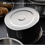 304 acier inoxydable frit maille cuisine panier à frire panier de cuisson poêle à frire poêle à huile passoire nouilles cuillère passoire frites - FATAON304 acier inoxydable frit maille cuisine panier à frire panier de cuisson poêle à frire poêle à huile passoire nouilles cuillère passoire fritesSolutions MaisonFATAON