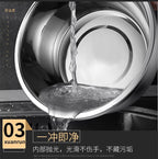 304 Stainless Steel Basin Drain Basket Vegetable Basket Household Rice Washing Sieve Thickeneded Cooking Basin and Basin Vegetable Basin Wholesale - FATAON304 Stainless Steel Basin Drain Basket Vegetable Basket Household Rice Washing Sieve Thickeneded Cooking Basin and Basin Vegetable Basin WholesaleSolutions MaisonFATAON