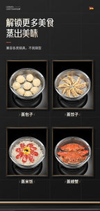 304 Stainless Steel Steamer Dense Hole Draining Basket Vegetable Washing Basket Steaming Lattice Electric Rice Cooker Rice Soup Separation Water Resistant Steaming Rack Steaming Drawer - FATAON304 Stainless Steel Steamer Dense Hole Draining Basket Vegetable Washing Basket Steaming Lattice Electric Rice Cooker Rice Soup Separation Water Resistant Steaming Rack Steaming DrawerSolutions MaisonFATAON
