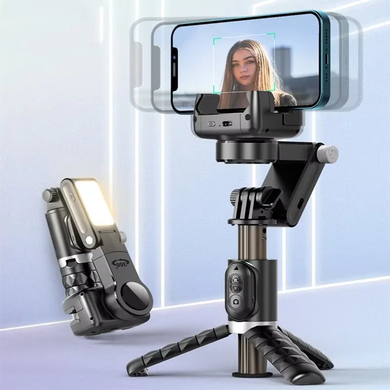 360 Rotation Following Shooting Mode Gimbal Stabilizer Selfie Stick Tripod Gimbal For iPhone Phone Smartphone Live Photography - Fix & Go360 Rotation Following Shooting Mode Gimbal Stabilizer Selfie Stick Tripod Gimbal For iPhone Phone Smartphone Live PhotographyVidéo & PhotoFix & Go