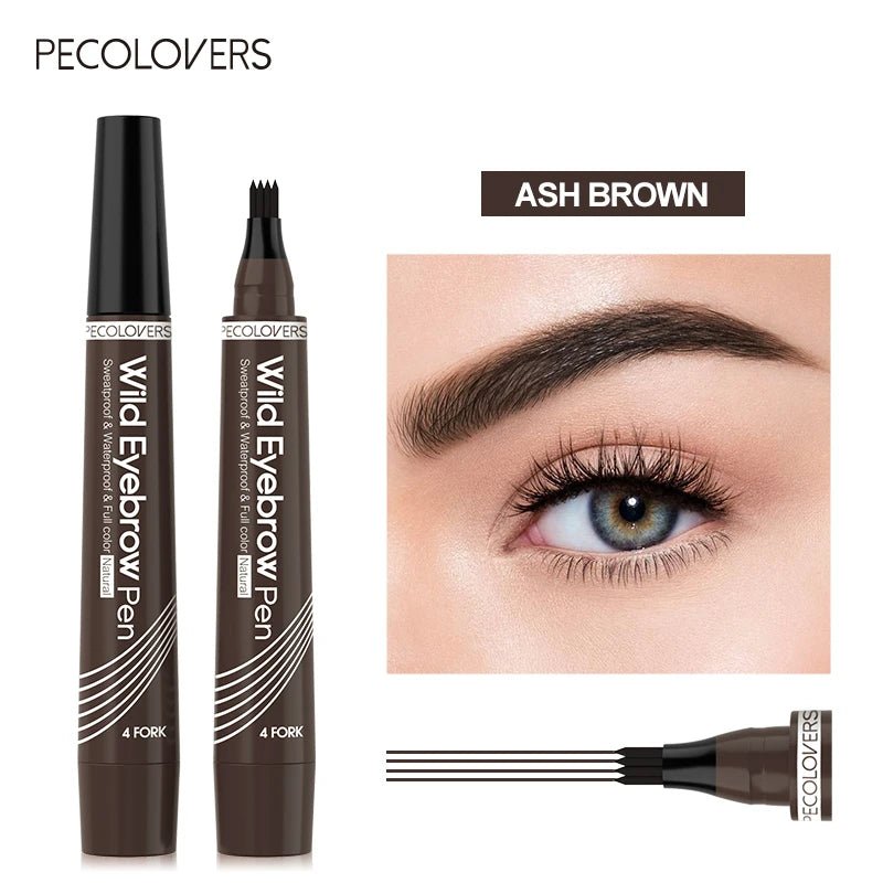 4 Fork Waterproof Eyebrow Pencil Women 3D Long Lasting Natural Liquid Eye Brow Pen Eyebrow Tint Tattoo Pen Tip Makeup Tools - Fix & Go4 Fork Waterproof Eyebrow Pencil Women 3D Long Lasting Natural Liquid Eye Brow Pen Eyebrow Tint Tattoo Pen Tip Makeup ToolsFix & Go