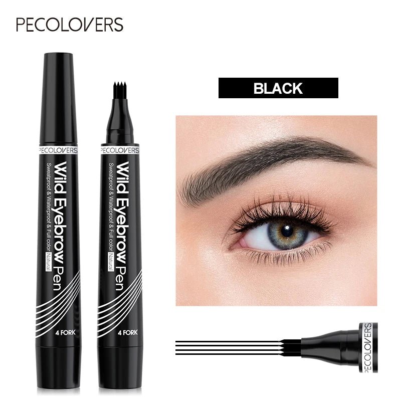 4 Fork Waterproof Eyebrow Pencil Women 3D Long Lasting Natural Liquid Eye Brow Pen Eyebrow Tint Tattoo Pen Tip Makeup Tools - Fix & Go4 Fork Waterproof Eyebrow Pencil Women 3D Long Lasting Natural Liquid Eye Brow Pen Eyebrow Tint Tattoo Pen Tip Makeup ToolsFix & Go