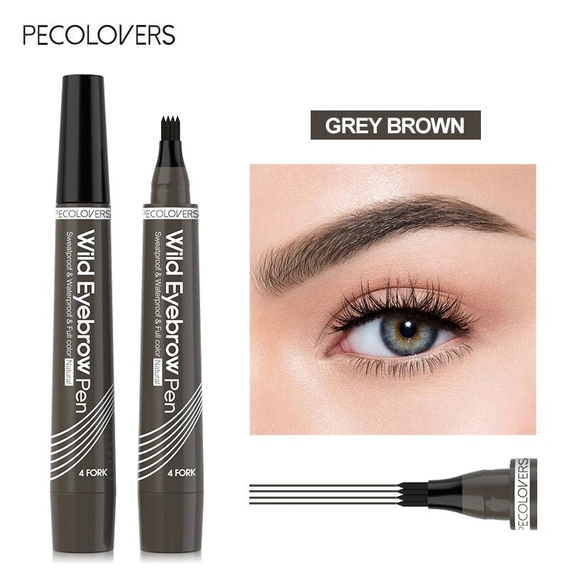 4 Fork Waterproof Eyebrow Pencil Women 3D Long Lasting Natural Liquid Eye Brow Pen Eyebrow Tint Tattoo Pen Tip Makeup Tools - Fix & Go4 Fork Waterproof Eyebrow Pencil Women 3D Long Lasting Natural Liquid Eye Brow Pen Eyebrow Tint Tattoo Pen Tip Makeup ToolsFix & Go