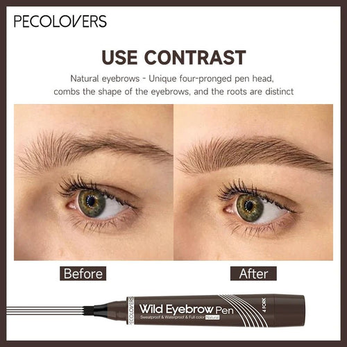 4 Fork Waterproof Eyebrow Pencil Women 3D Long Lasting Natural Liquid Eye Brow Pen Eyebrow Tint Tattoo Pen Tip Makeup Tools - Fix & Go4 Fork Waterproof Eyebrow Pencil Women 3D Long Lasting Natural Liquid Eye Brow Pen Eyebrow Tint Tattoo Pen Tip Makeup ToolsFix & Go