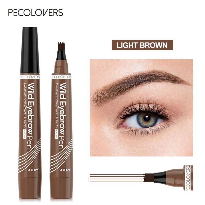 4 Fork Waterproof Eyebrow Pencil Women 3D Long Lasting Natural Liquid Eye Brow Pen Eyebrow Tint Tattoo Pen Tip Makeup Tools - Fix & Go4 Fork Waterproof Eyebrow Pencil Women 3D Long Lasting Natural Liquid Eye Brow Pen Eyebrow Tint Tattoo Pen Tip Makeup ToolsFix & Go