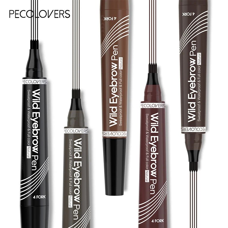 4 Fork Waterproof Eyebrow Pencil Women 3D Long Lasting Natural Liquid Eye Brow Pen Eyebrow Tint Tattoo Pen Tip Makeup Tools - Fix & Go4 Fork Waterproof Eyebrow Pencil Women 3D Long Lasting Natural Liquid Eye Brow Pen Eyebrow Tint Tattoo Pen Tip Makeup ToolsFix & Go
