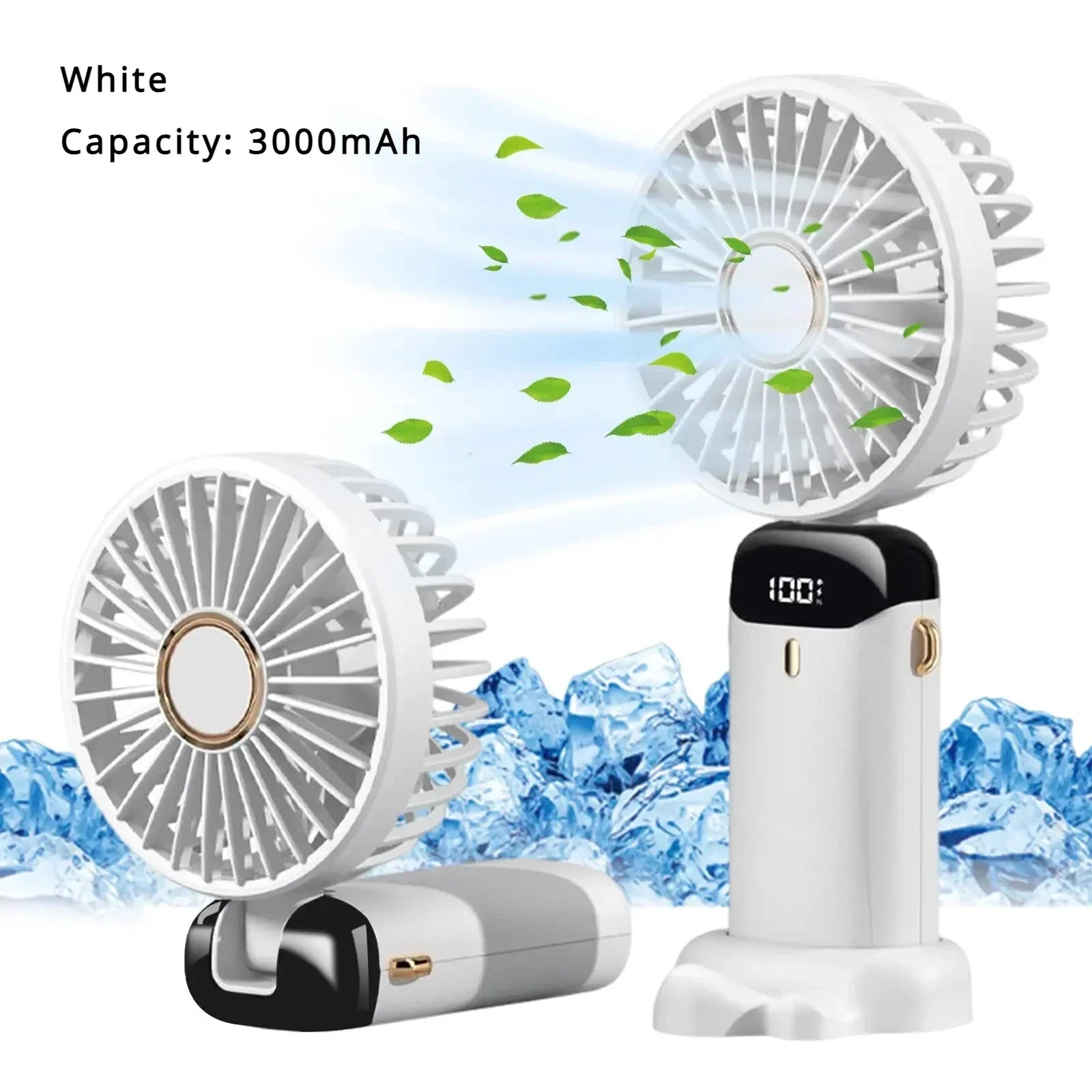 5000mAh Mini ventilateur portatif sans fil USB Rechargeable Portable affichage numérique support pour téléphone ventilateur 5 vitesses pliable cou ventilateurs suspendus - FATAON5000mAh Mini ventilateur portatif sans fil USB Rechargeable Portable affichage numérique support pour téléphone ventilateur 5 vitesses pliable cou ventilateurs suspendusTechnologie PortableFATAON