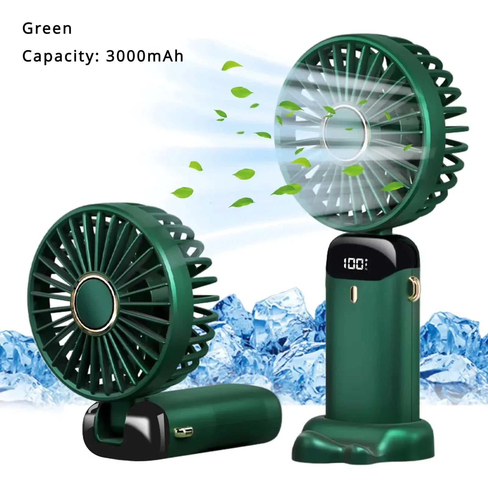 5000mAh Mini ventilateur portatif sans fil USB Rechargeable Portable affichage numérique support pour téléphone ventilateur 5 vitesses pliable cou ventilateurs suspendus - FATAON5000mAh Mini ventilateur portatif sans fil USB Rechargeable Portable affichage numérique support pour téléphone ventilateur 5 vitesses pliable cou ventilateurs suspendusTechnologie PortableFATAON