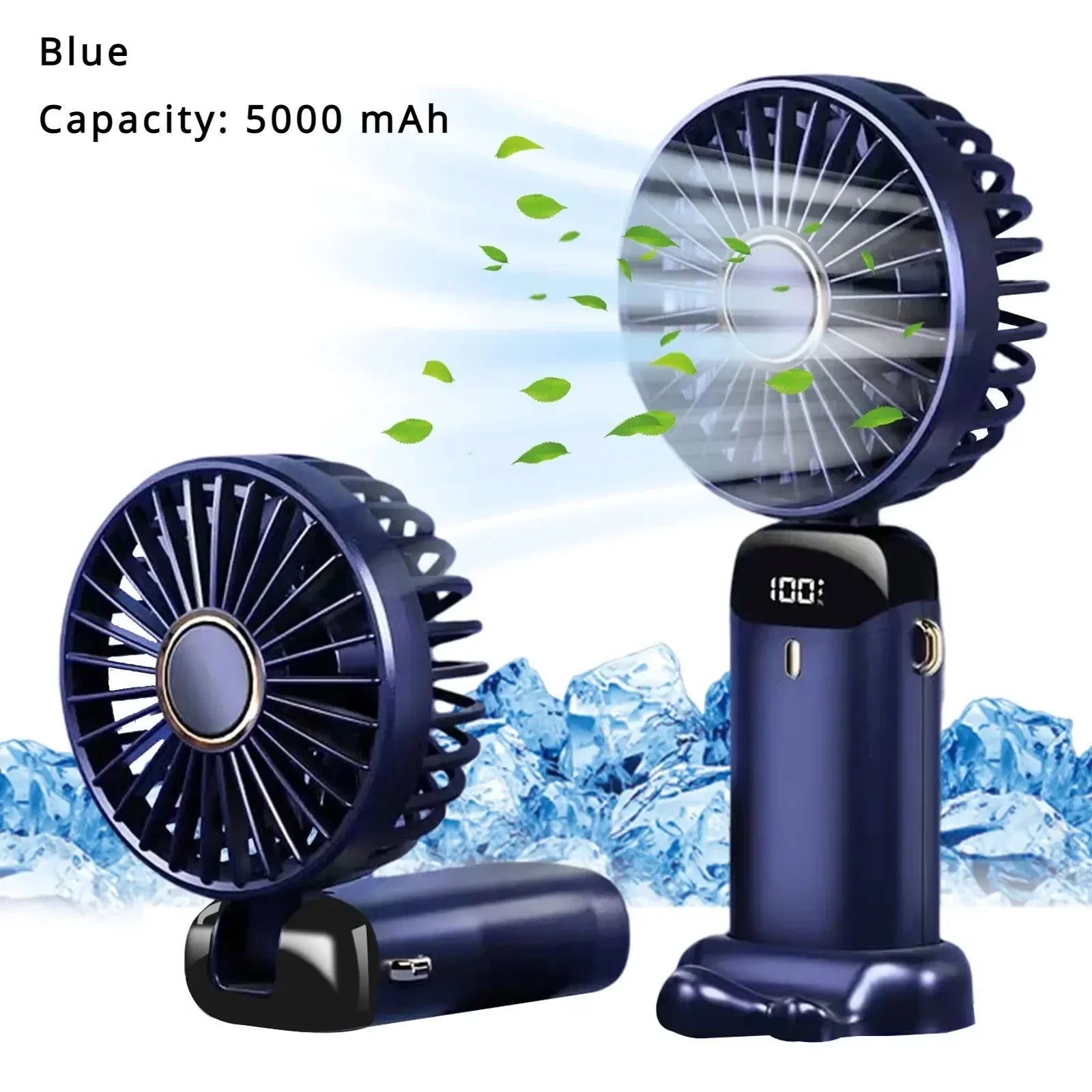 5000mAh Mini ventilateur portatif sans fil USB Rechargeable Portable affichage numérique support pour téléphone ventilateur 5 vitesses pliable cou ventilateurs suspendus - FATAON5000mAh Mini ventilateur portatif sans fil USB Rechargeable Portable affichage numérique support pour téléphone ventilateur 5 vitesses pliable cou ventilateurs suspendusTechnologie PortableFATAON