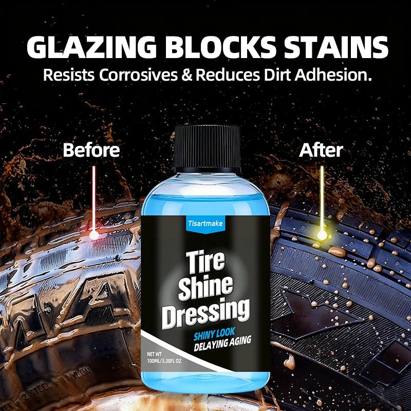 500ml/100ml Black Wet Look Tire Shine Dressing - Revitalisant pour pneus effet mouillé brillant, pour pneus, vinyle et plastique - FATAON500ml/100ml Black Wet Look Tire Shine Dressing - Revitalisant pour pneus effet mouillé brillant, pour pneus, vinyle et plastiqueAccessoire AutoFATAON