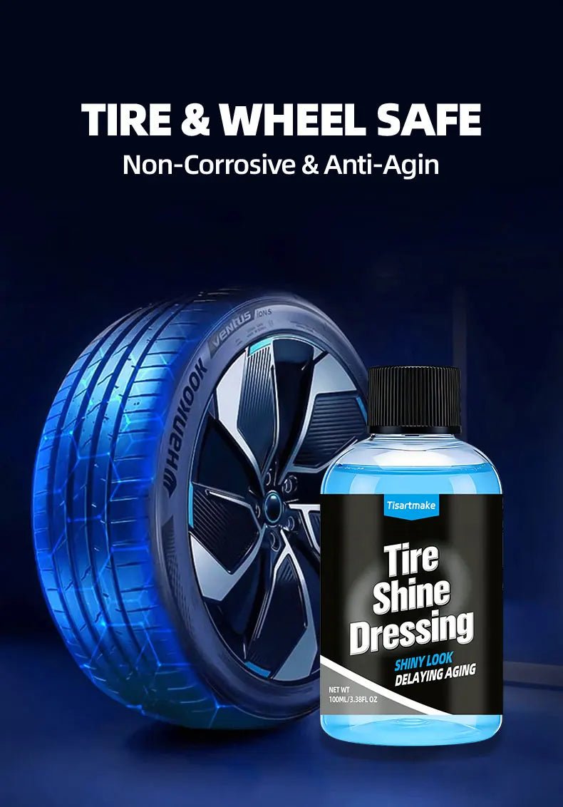 500ml/100ml Black Wet Look Tire Shine Dressing - Revitalisant pour pneus effet mouillé brillant, pour pneus, vinyle et plastique - FATAON500ml/100ml Black Wet Look Tire Shine Dressing - Revitalisant pour pneus effet mouillé brillant, pour pneus, vinyle et plastiqueAccessoire AutoFATAON