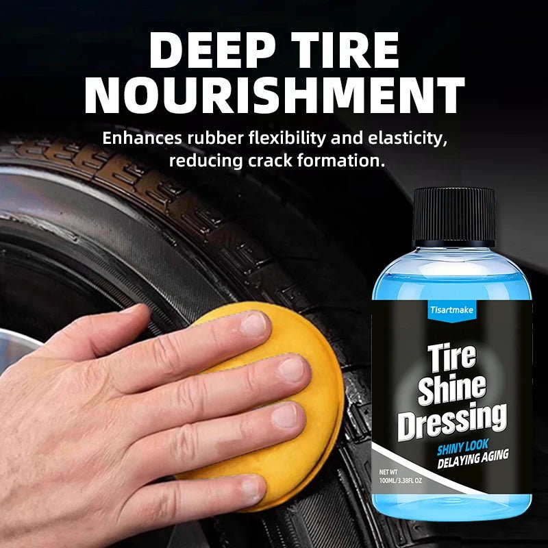500ml/100ml Black Wet Look Tire Shine Dressing - Revitalisant pour pneus effet mouillé brillant, pour pneus, vinyle et plastique - FATAON500ml/100ml Black Wet Look Tire Shine Dressing - Revitalisant pour pneus effet mouillé brillant, pour pneus, vinyle et plastiqueAccessoire AutoFATAON