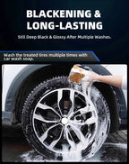 500ml/100ml Black Wet Look Tire Shine Dressing - Revitalisant pour pneus effet mouillé brillant, pour pneus, vinyle et plastique - FATAON500ml/100ml Black Wet Look Tire Shine Dressing - Revitalisant pour pneus effet mouillé brillant, pour pneus, vinyle et plastiqueAccessoire AutoFATAON