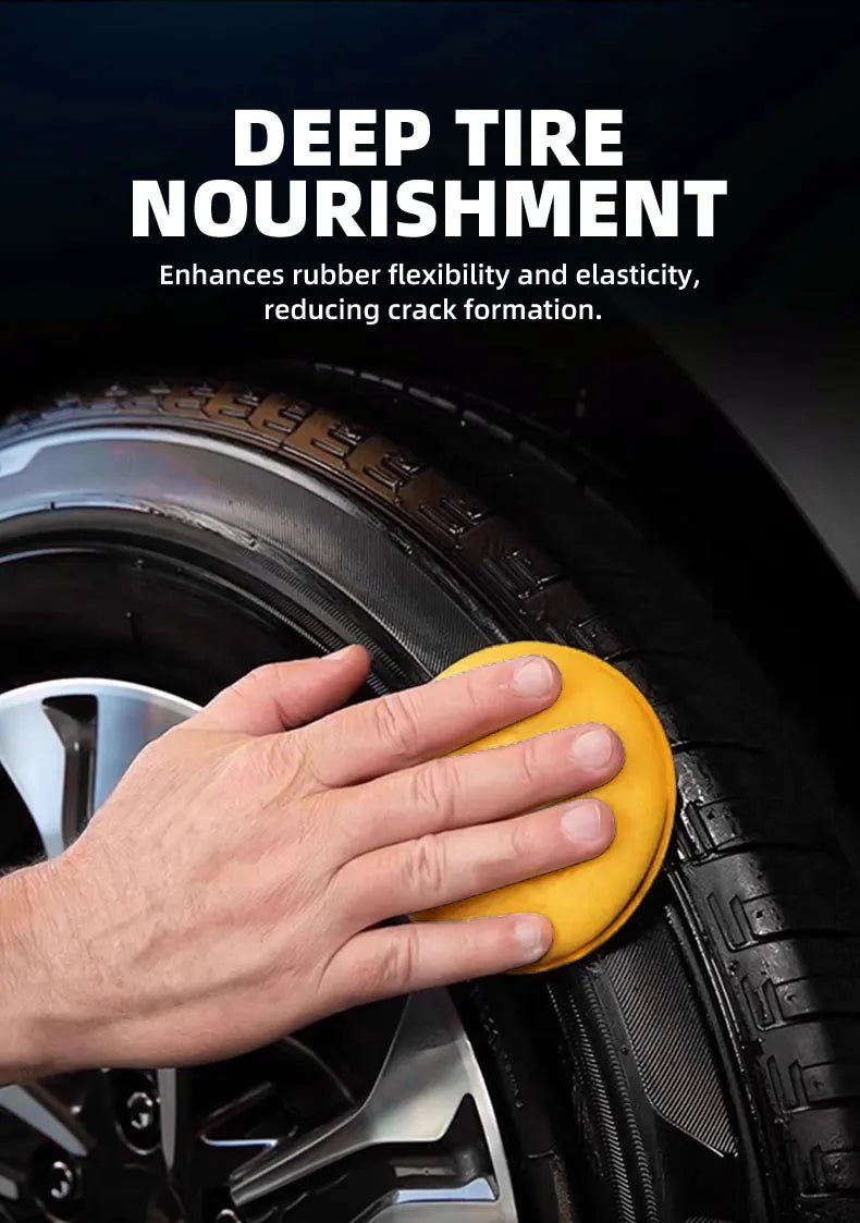 500ml/100ml Black Wet Look Tire Shine Dressing - Revitalisant pour pneus effet mouillé brillant, pour pneus, vinyle et plastique - FATAON500ml/100ml Black Wet Look Tire Shine Dressing - Revitalisant pour pneus effet mouillé brillant, pour pneus, vinyle et plastiqueAccessoire AutoFATAON