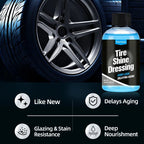 500ml/100ml Black Wet Look Tire Shine Dressing - Revitalisant pour pneus effet mouillé brillant, pour pneus, vinyle et plastique - FATAON500ml/100ml Black Wet Look Tire Shine Dressing - Revitalisant pour pneus effet mouillé brillant, pour pneus, vinyle et plastiqueAccessoire AutoFATAON