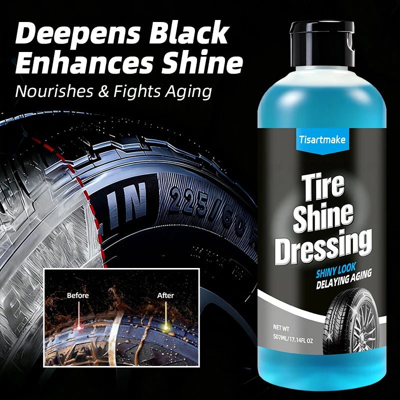 500ml/100ml Black Wet Look Tire Shine Dressing - Revitalisant pour pneus effet mouillé brillant, pour pneus, vinyle et plastique - FATAON500ml/100ml Black Wet Look Tire Shine Dressing - Revitalisant pour pneus effet mouillé brillant, pour pneus, vinyle et plastiqueAccessoire AutoFATAON