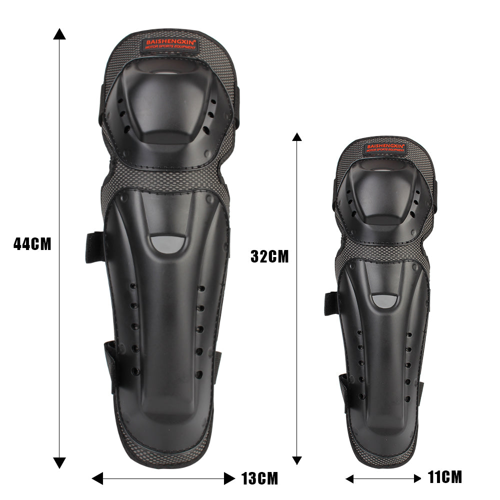 Accessoires de moto, équipement de protection d'équitation, 4 pièces/ensemble, genouillères et coudières, protections de patinage pour Motocross