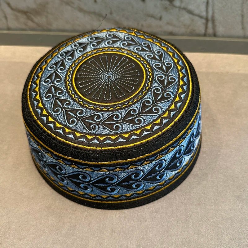55-60 nouveaux hommes musulmans chapeau de prière coton broderie arabie saoudite chapeau islamique musulman Turban casquette juive hommes foulard vêtements - FATAON55-60 nouveaux hommes musulmans chapeau de prière coton broderie arabie saoudite chapeau islamique musulman Turban casquette juive hommes foulard vêtementsMode HommeFATAON