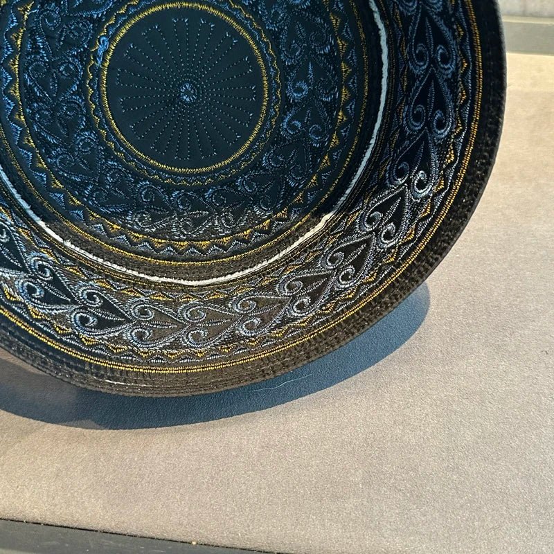 55-60 nouveaux hommes musulmans chapeau de prière coton broderie arabie saoudite chapeau islamique musulman Turban casquette juive hommes foulard vêtements - FATAON55-60 nouveaux hommes musulmans chapeau de prière coton broderie arabie saoudite chapeau islamique musulman Turban casquette juive hommes foulard vêtementsMode HommeFATAON
