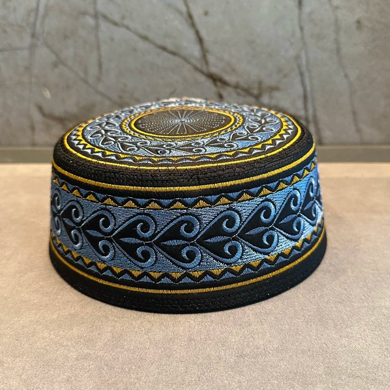 55-60 nouveaux hommes musulmans chapeau de prière coton broderie arabie saoudite chapeau islamique musulman Turban casquette juive hommes foulard vêtements - FATAON55-60 nouveaux hommes musulmans chapeau de prière coton broderie arabie saoudite chapeau islamique musulman Turban casquette juive hommes foulard vêtementsMode HommeFATAON