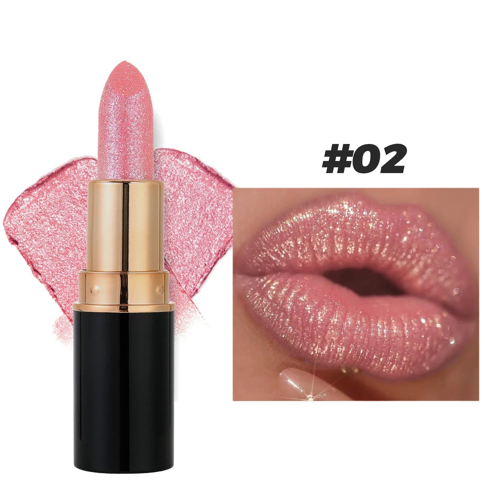 6 Colors Glitter Lipstick Waterproof Lasting Diamond Pearlescent Metallic Lipstick Pink Red Lip Gloss Women Lips Makeup Cosmetic - Fix & Go6 Colors Glitter Lipstick Waterproof Lasting Diamond Pearlescent Metallic Lipstick Pink Red Lip Gloss Women Lips Makeup CosmeticFix & Go