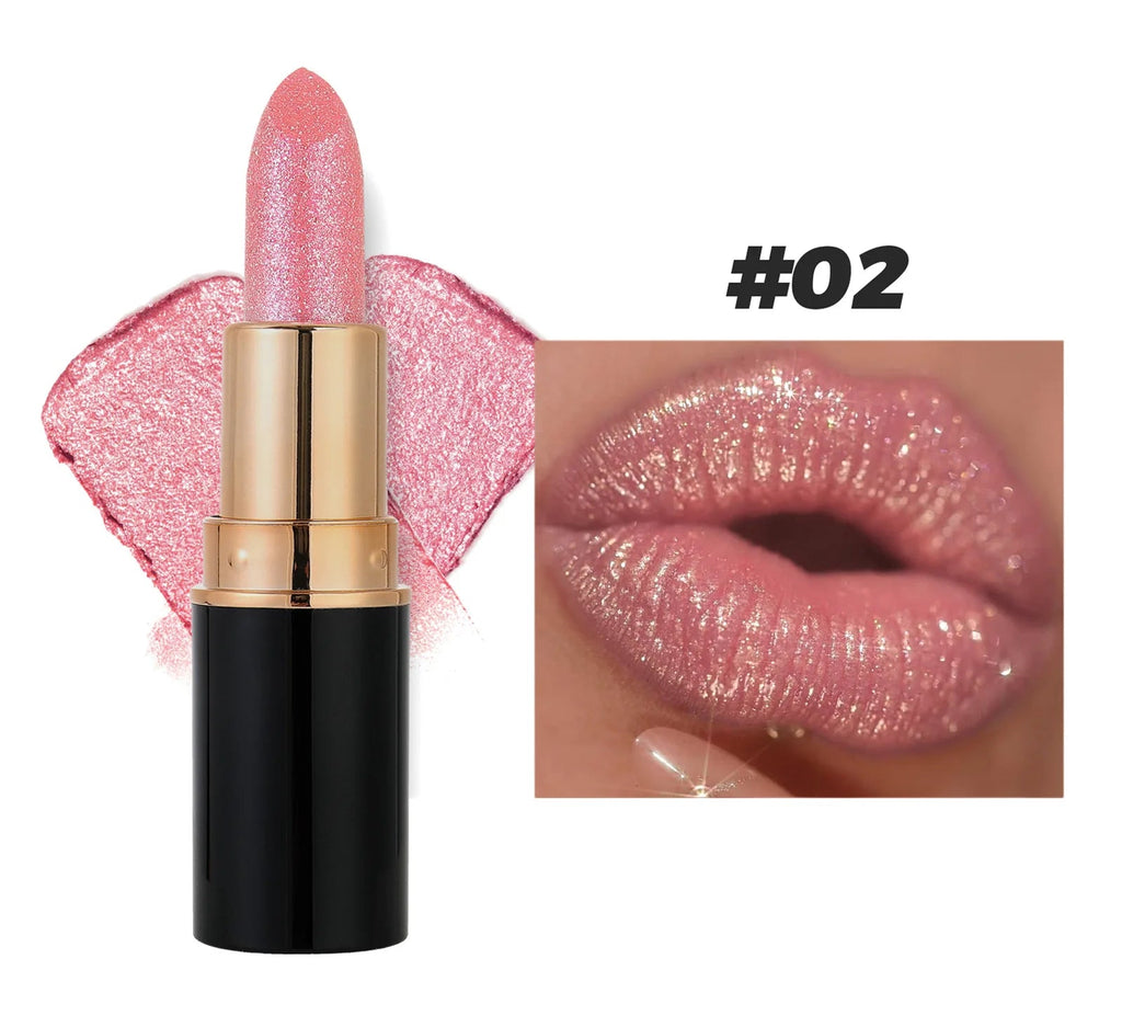 6 Colors Glitter Lipstick Waterproof Lasting Diamond Pearlescent Metallic Lipstick Pink Red Lip Gloss Women Lips Makeup Cosmetic - Fix & Go6 Colors Glitter Lipstick Waterproof Lasting Diamond Pearlescent Metallic Lipstick Pink Red Lip Gloss Women Lips Makeup CosmeticFix & Go