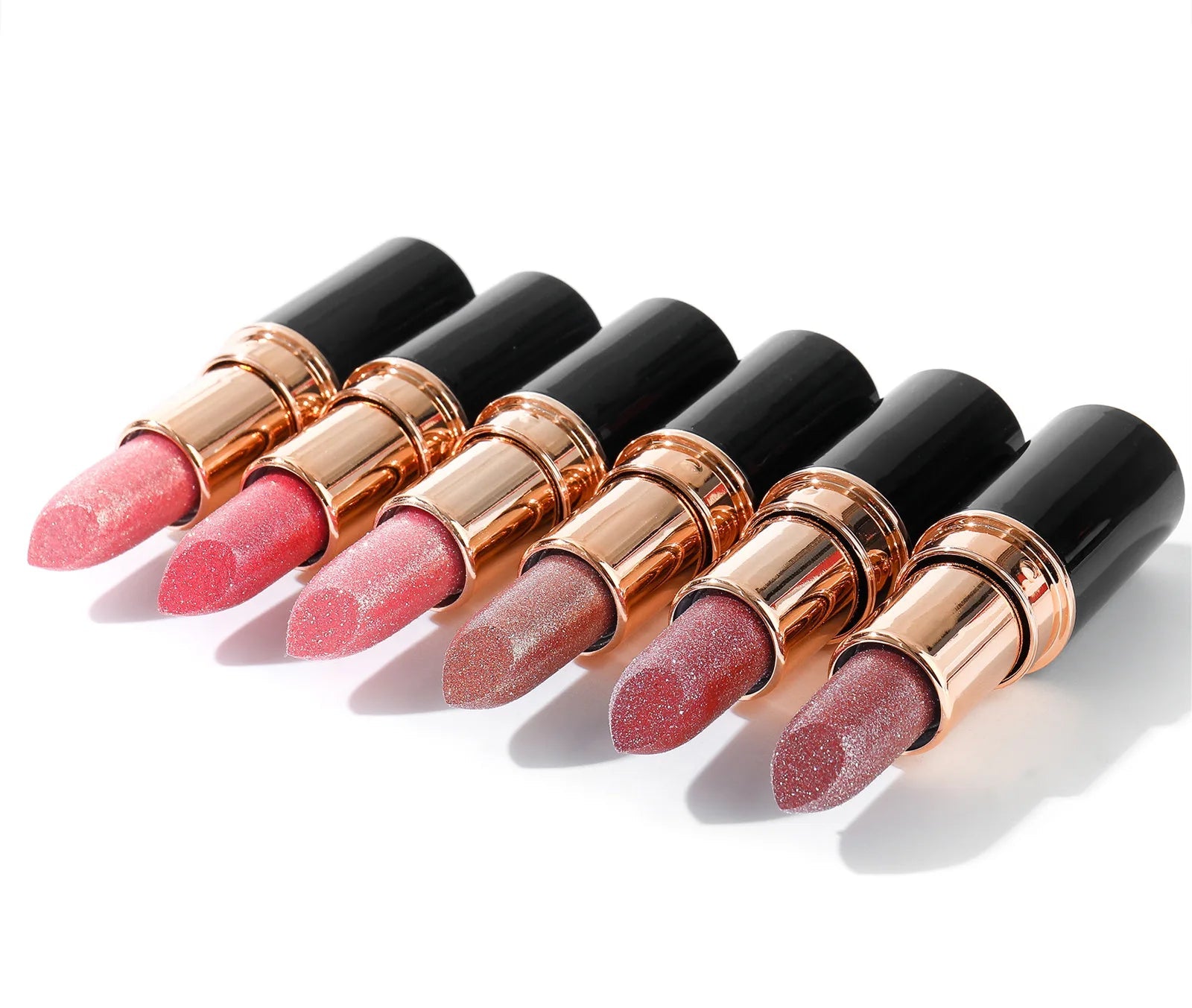 6 Colors Glitter Lipstick Waterproof Lasting Diamond Pearlescent Metallic Lipstick Pink Red Lip Gloss Women Lips Makeup Cosmetic - Fix & Go6 Colors Glitter Lipstick Waterproof Lasting Diamond Pearlescent Metallic Lipstick Pink Red Lip Gloss Women Lips Makeup CosmeticFix & Go