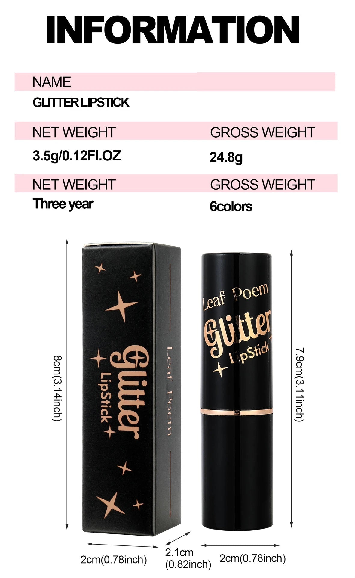 6 Colors Glitter Lipstick Waterproof Lasting Diamond Pearlescent Metallic Lipstick Pink Red Lip Gloss Women Lips Makeup Cosmetic - Fix & Go6 Colors Glitter Lipstick Waterproof Lasting Diamond Pearlescent Metallic Lipstick Pink Red Lip Gloss Women Lips Makeup CosmeticFix & Go