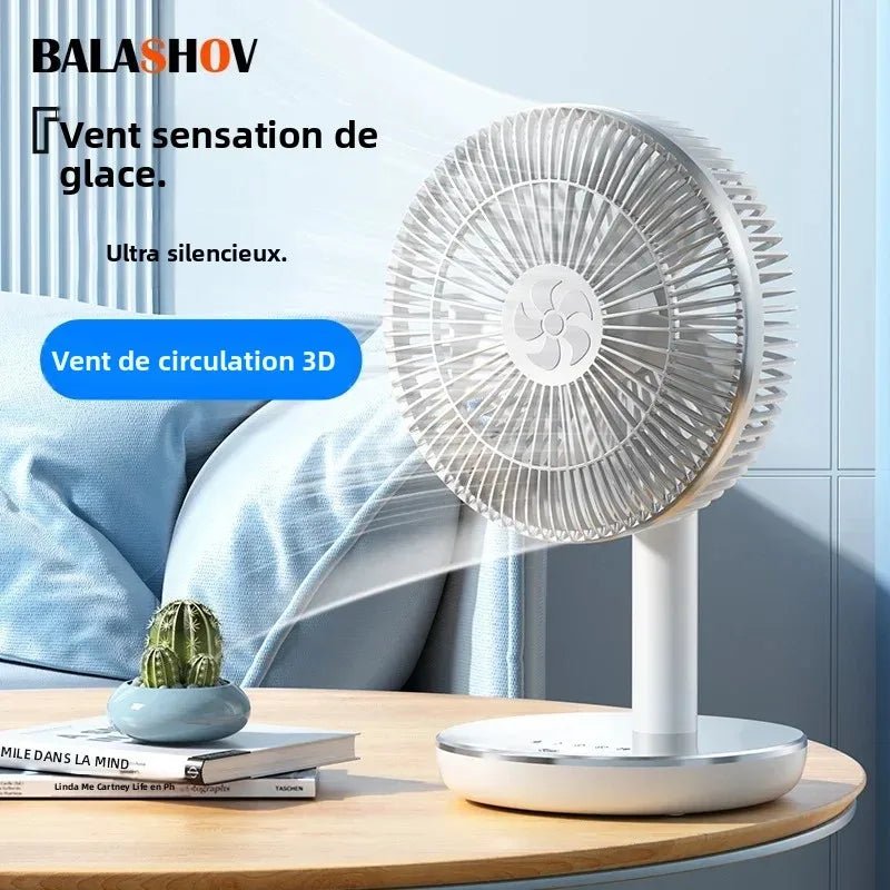 7200mAh ventilateurs rechargeables ventilateur de bureau Portable bureau à domicile dortoir USB petit ventilateur électrique circulateurs d'air ventilateur de Table à vent élevé - FATAON7200mAh ventilateurs rechargeables ventilateur de bureau Portable bureau à domicile dortoir USB petit ventilateur électrique circulateurs d'air ventilateur de Table à vent élevéTechnologie IntelligenteFATAON