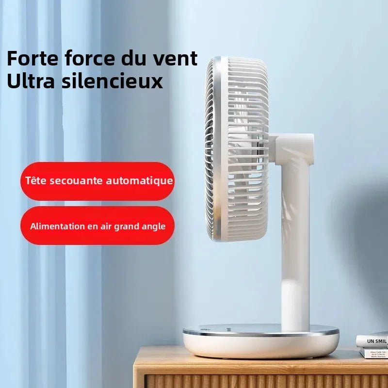 7200mAh ventilateurs rechargeables ventilateur de bureau Portable bureau à domicile dortoir USB petit ventilateur électrique circulateurs d'air ventilateur de Table à vent élevé - FATAON7200mAh ventilateurs rechargeables ventilateur de bureau Portable bureau à domicile dortoir USB petit ventilateur électrique circulateurs d'air ventilateur de Table à vent élevéTechnologie IntelligenteFATAON