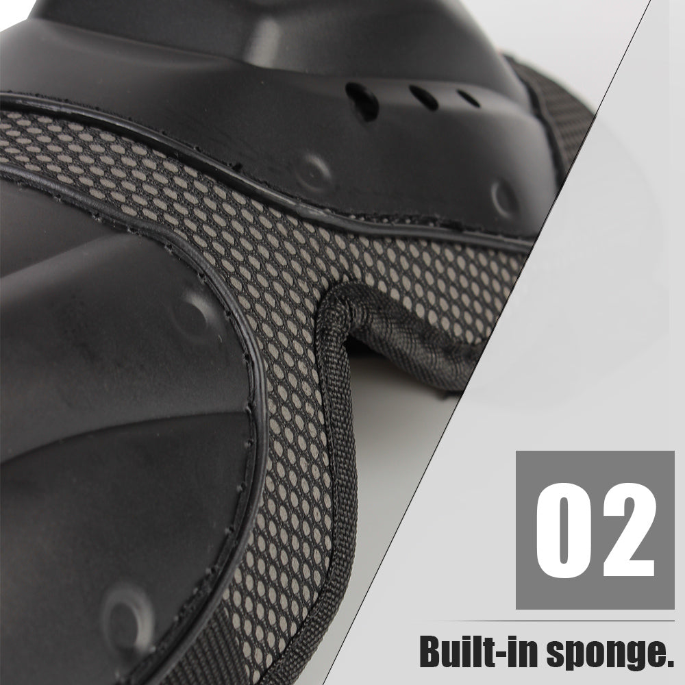 Accessoires de moto, équipement de protection d'équitation, 4 pièces/ensemble, genouillères et coudières, protections de patinage pour Motocross