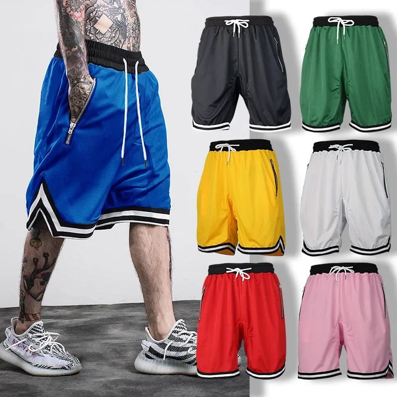8 Colors Men's Gym Sports Jogger Shorts Breathable Sweat Wicking Quick Dry for Outdoor Running Basketball Training Beach Fitness - FATAON8 Colors Men's Gym Sports Jogger Shorts Breathable Sweat Wicking Quick Dry for Outdoor Running Basketball Training Beach FitnessSport HommeFATAON
