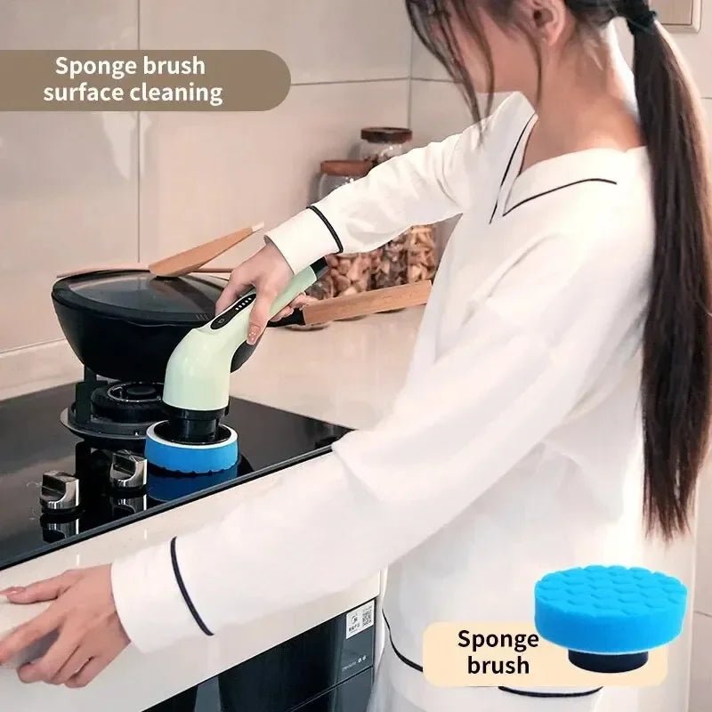 9 - in - 1 Multifunctional Wireless Electric Cleaning Brush Household Kitchen Bathroom Brush USB Handheld Rotating Cleaning tools - Fix & Go9 - in - 1 Multifunctional Wireless Electric Cleaning Brush Household Kitchen Bathroom Brush USB Handheld Rotating Cleaning toolsNettoyage & EntretienFix & Go