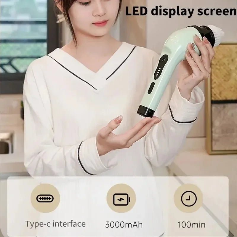 9 - in - 1 Multifunctional Wireless Electric Cleaning Brush Household Kitchen Bathroom Brush USB Handheld Rotating Cleaning tools - Fix & Go9 - in - 1 Multifunctional Wireless Electric Cleaning Brush Household Kitchen Bathroom Brush USB Handheld Rotating Cleaning toolsNettoyage & EntretienFix & Go