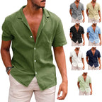 Starlit Apparels Custom Men's Polyester/Cotton Terry Knitted Breathable Floral Pattern Short Sleeve Loose Casual Comfortable Set