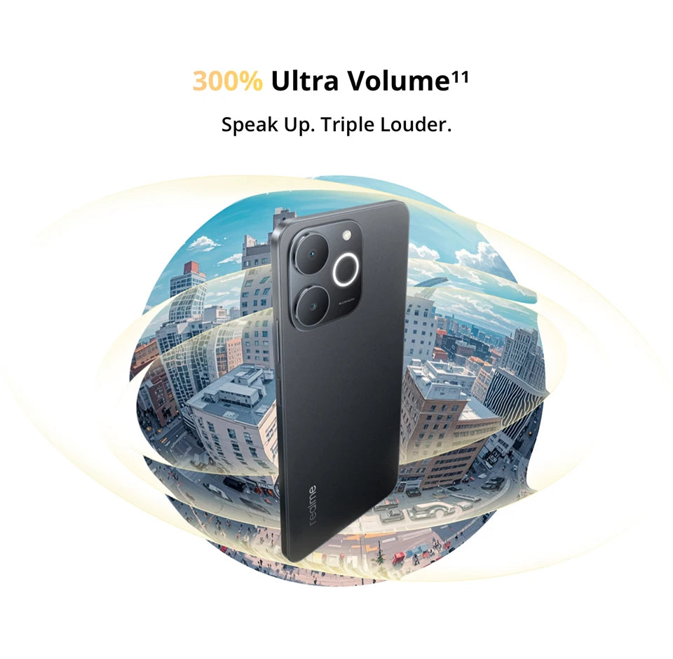 Smartphone Realme Note 70T AI, version mondiale, écran 6,75 pouces 90 Hz, batterie 6000 mAh, appareil photo AI 13 MP, chipset octa-core, IP54