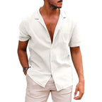Starlit Apparels Custom Men's Polyester/Cotton Terry Knitted Breathable Floral Pattern Short Sleeve Loose Casual Comfortable Set