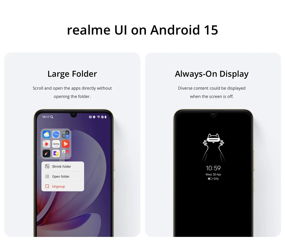 Smartphone Realme Note 70T AI, version mondiale, écran 6,75 pouces 90 Hz, batterie 6000 mAh, appareil photo AI 13 MP, chipset octa-core, IP54