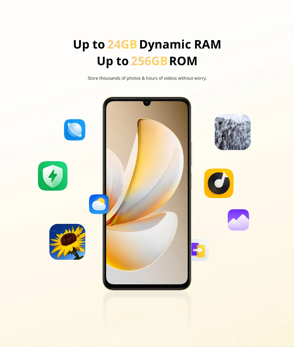 Smartphone Realme Note 70T AI, version mondiale, écran 6,75 pouces 90 Hz, batterie 6000 mAh, appareil photo AI 13 MP, chipset octa-core, IP54