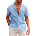 Starlit Apparels Custom Men's Polyester/Cotton Terry Knitted Breathable Floral Pattern Short Sleeve Loose Casual Comfortable Set
