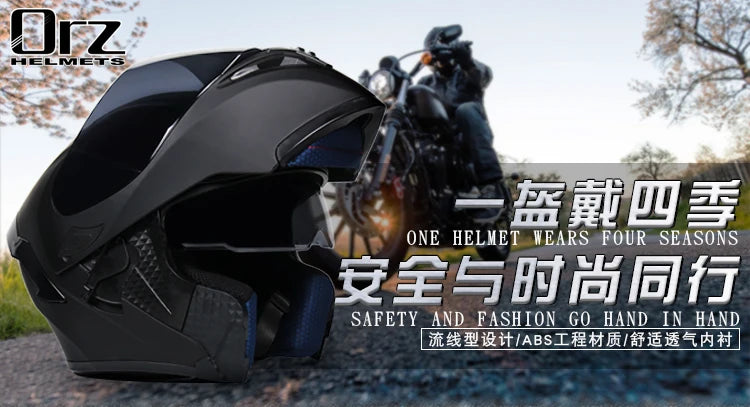D'expériences de moto à double visière, casque modulable modulaire, casque intégral approuvé par le DOT, casque de course de moto, casque de motocross, DOT