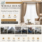 Factory's Grommet Soundproof Floor-to-Ceiling Window Curtains Modern Bathroom Insulated All-Season Built-In Translucent High-End