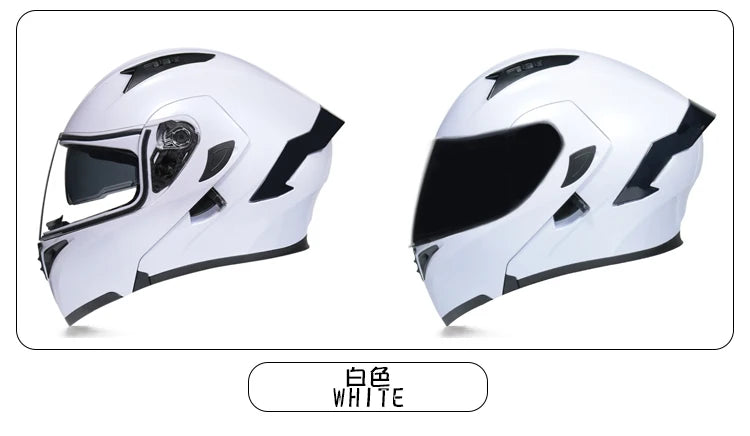 D'expériences de moto à double visière, casque modulable modulaire, casque intégral approuvé par le DOT, casque de course de moto, casque de motocross, DOT