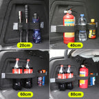 Organisateur de coffre de voiture, sac de rangement de ceinture de fixation, bandes magiques, accessoires de voiture, rangement, organisateurs de style de voiture