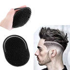 Peigne à shampoing de poche pour hommes, 1 pièce, barbe, moustache, paume, cuir chevelu, Massage, soins capillaires noirs, brosse Portable de voyage, outils de coiffure